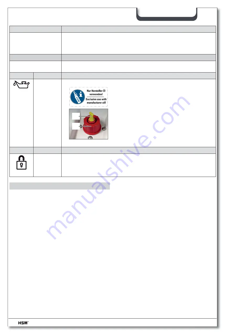 HSM Securio P40 Operating Instructions Manual Download Page 168