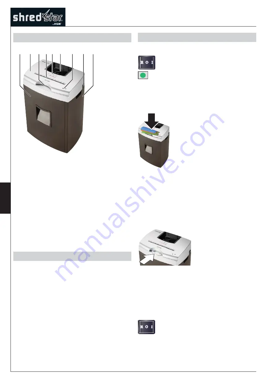 HSM Shred Star X8pro Operating Instructions Manual Download Page 24