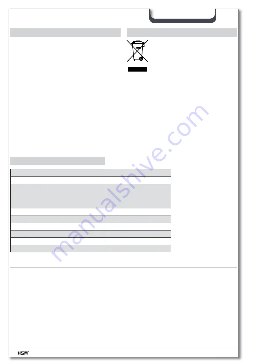 HSM Shredstar Multishred One-4-all Operating Instructions Manual Download Page 46