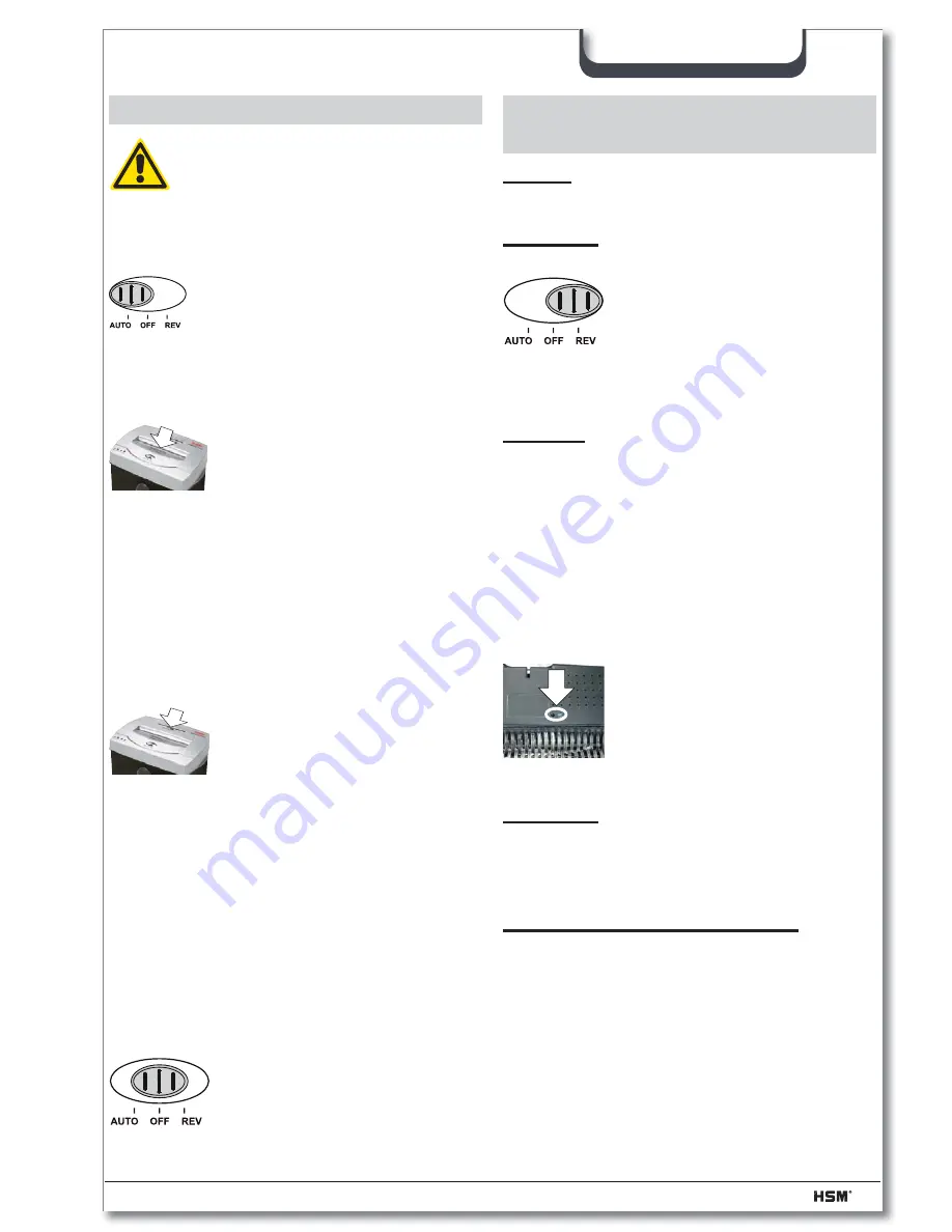 HSM shredstar x10 Operating Instructions Manual Download Page 29