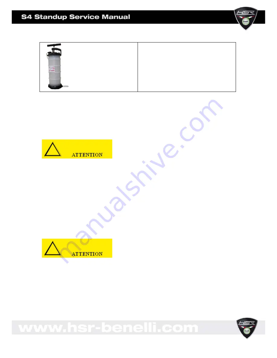 HSR S4 Standup 2007 Service Manual Download Page 15