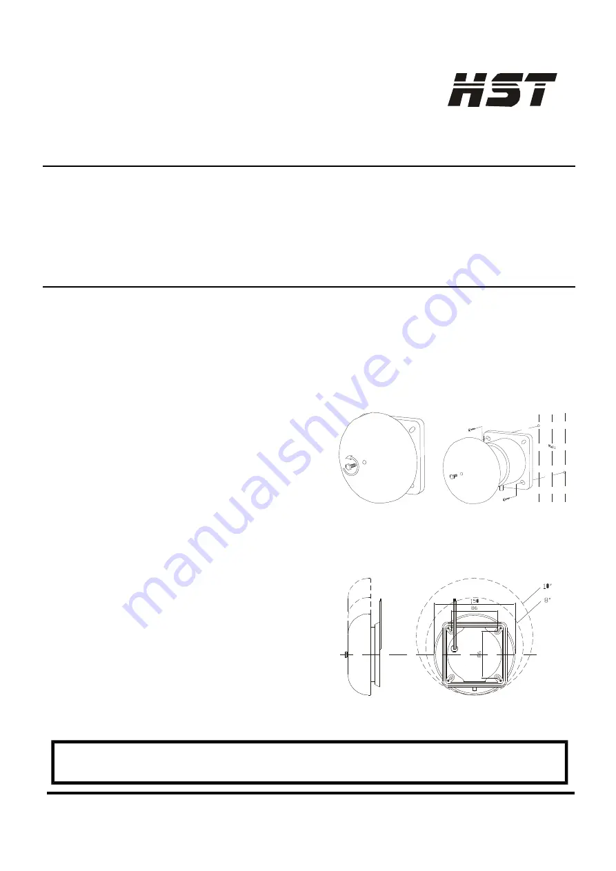 HST HB102 Installation And Maintenance Instructions Download Page 1