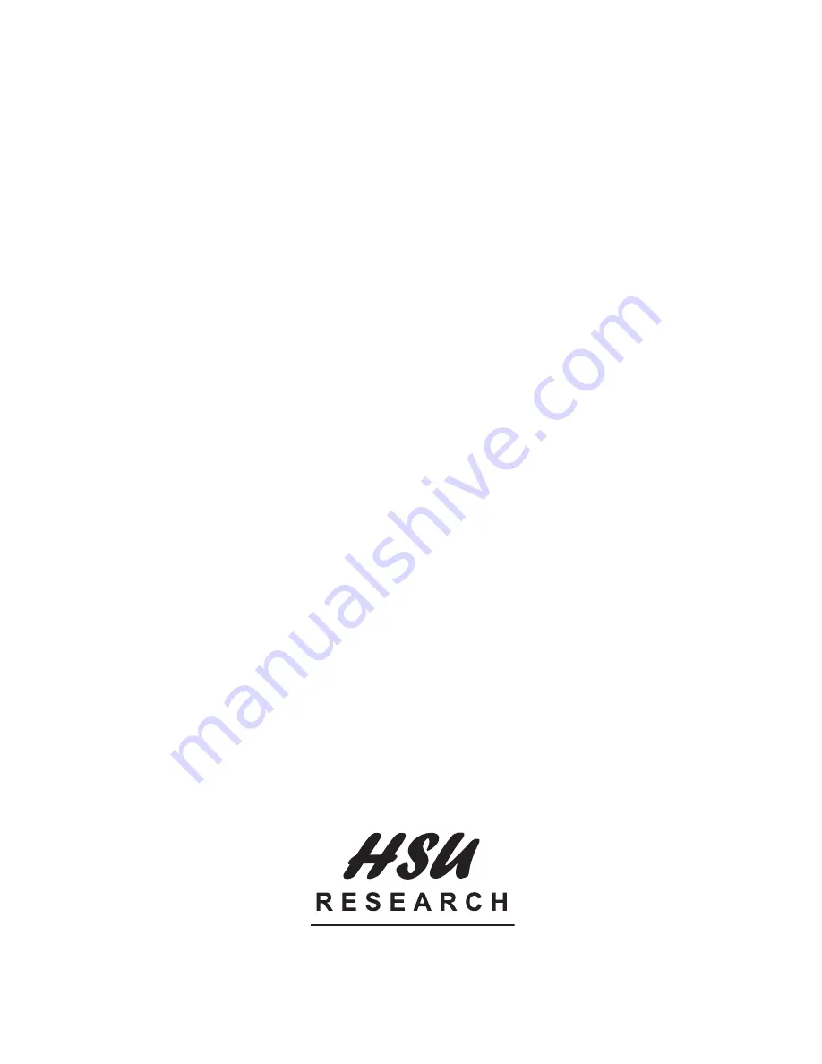 HSU Research ULS-15 MK2 User Manual Download Page 12