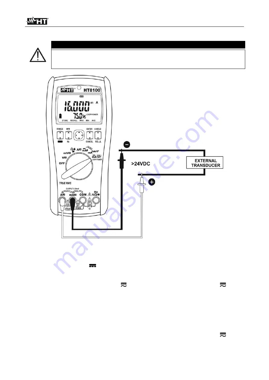 HT Italia HT8100 User Manual Download Page 20