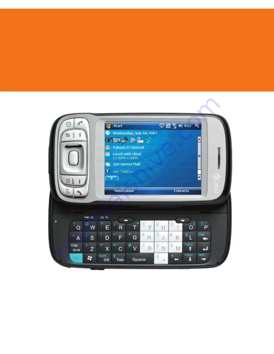 HTC AT&T 8900 User Manual Download Page 1