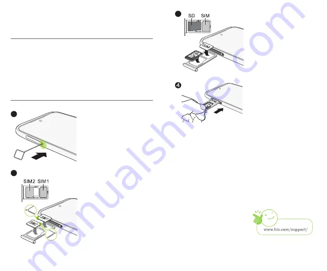 HTC Desire 21 pro 5G Quick Start Manual Download Page 1