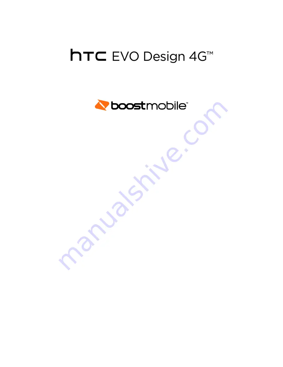 HTC EVO Design 4G User Manual Download Page 1