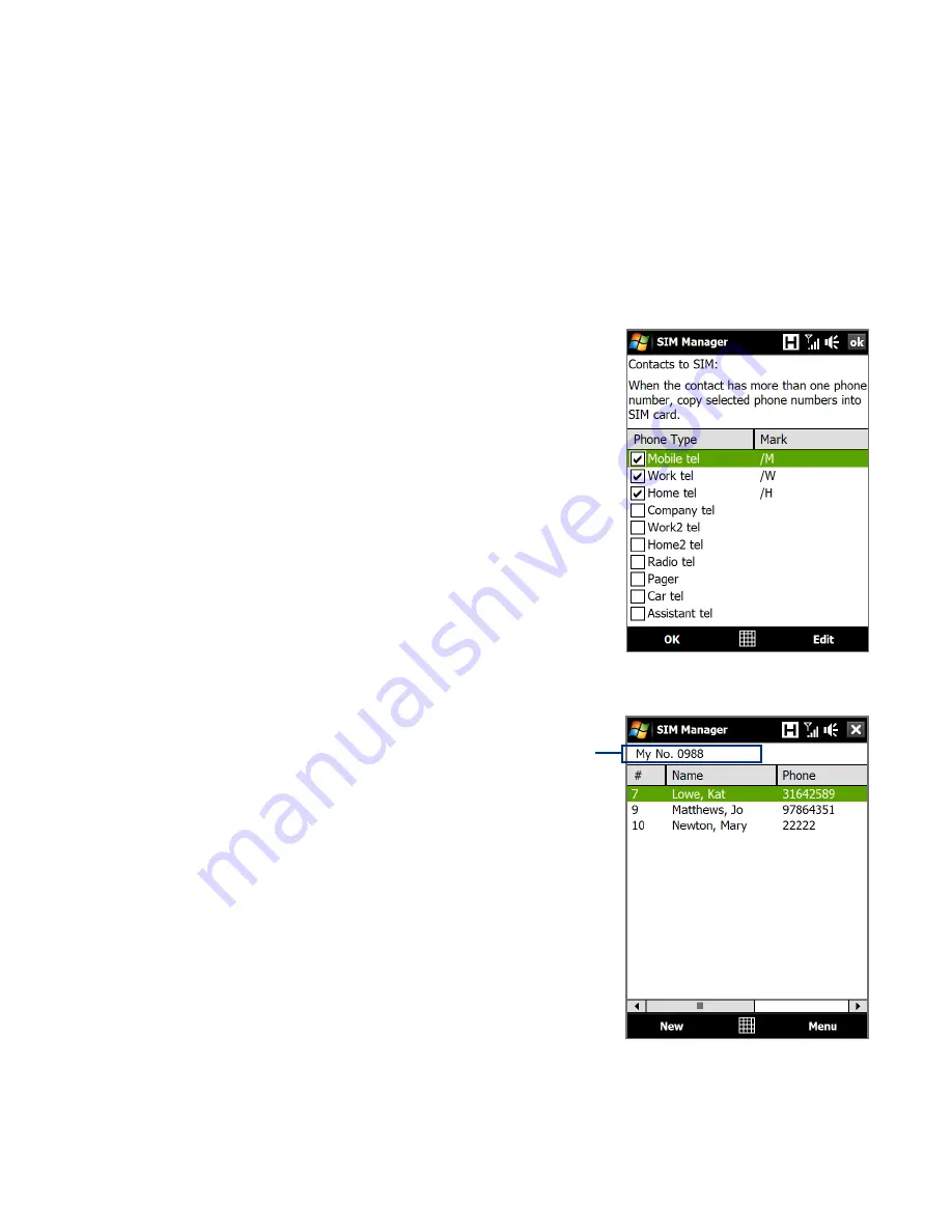 HTC Touch Diamond DIAM100 User Manual Download Page 219