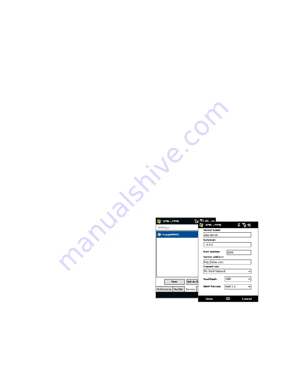 HTC Touch VIVA User Manual Download Page 105