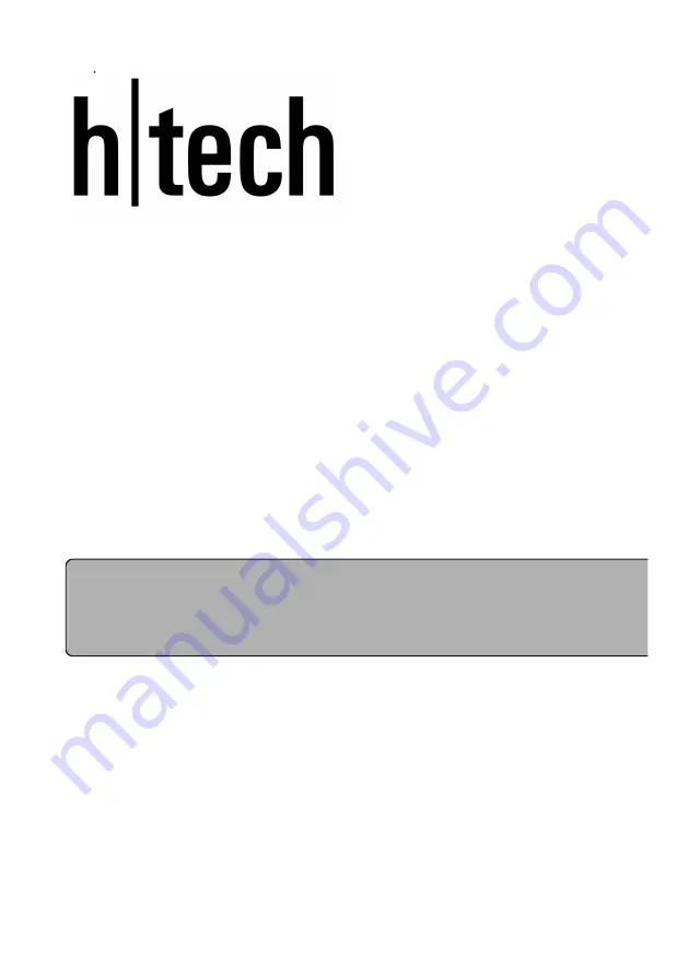 htech HTG69250 Instruction Manual Download Page 1