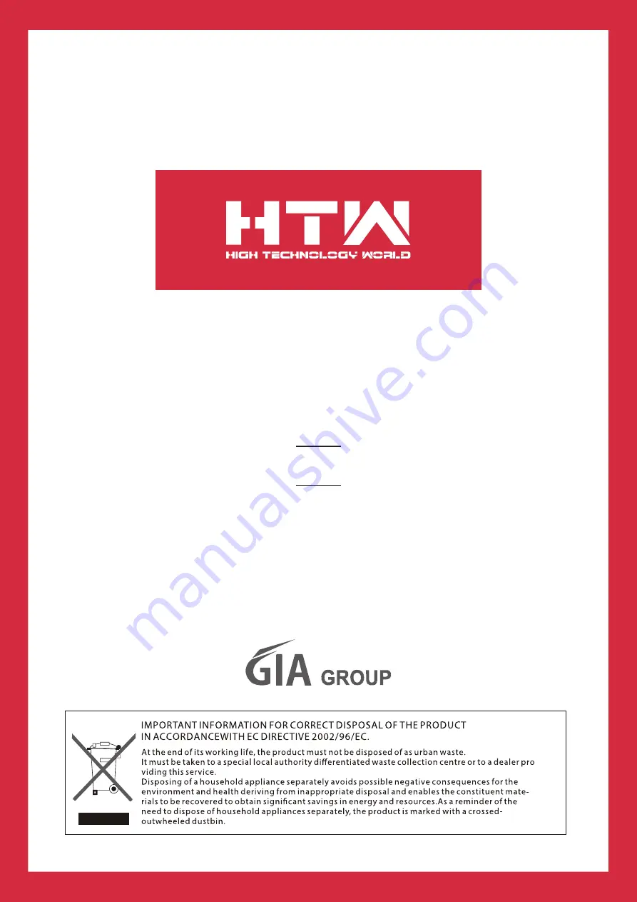 HTW HTW-PBS-035P21 Owner'S Manual Download Page 53