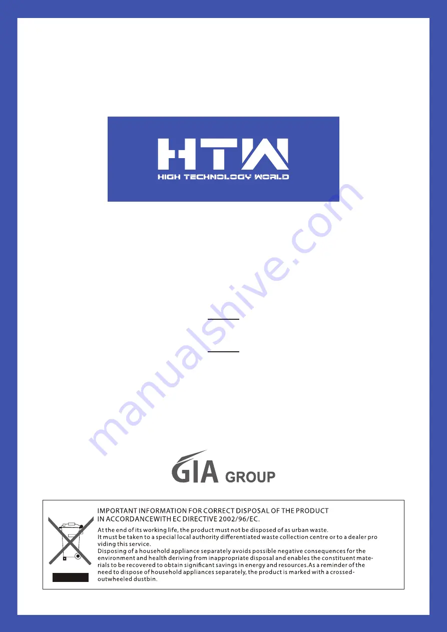 HTW VAX HTW-ATS-O-500VAX Owners And Installation Manual Download Page 35