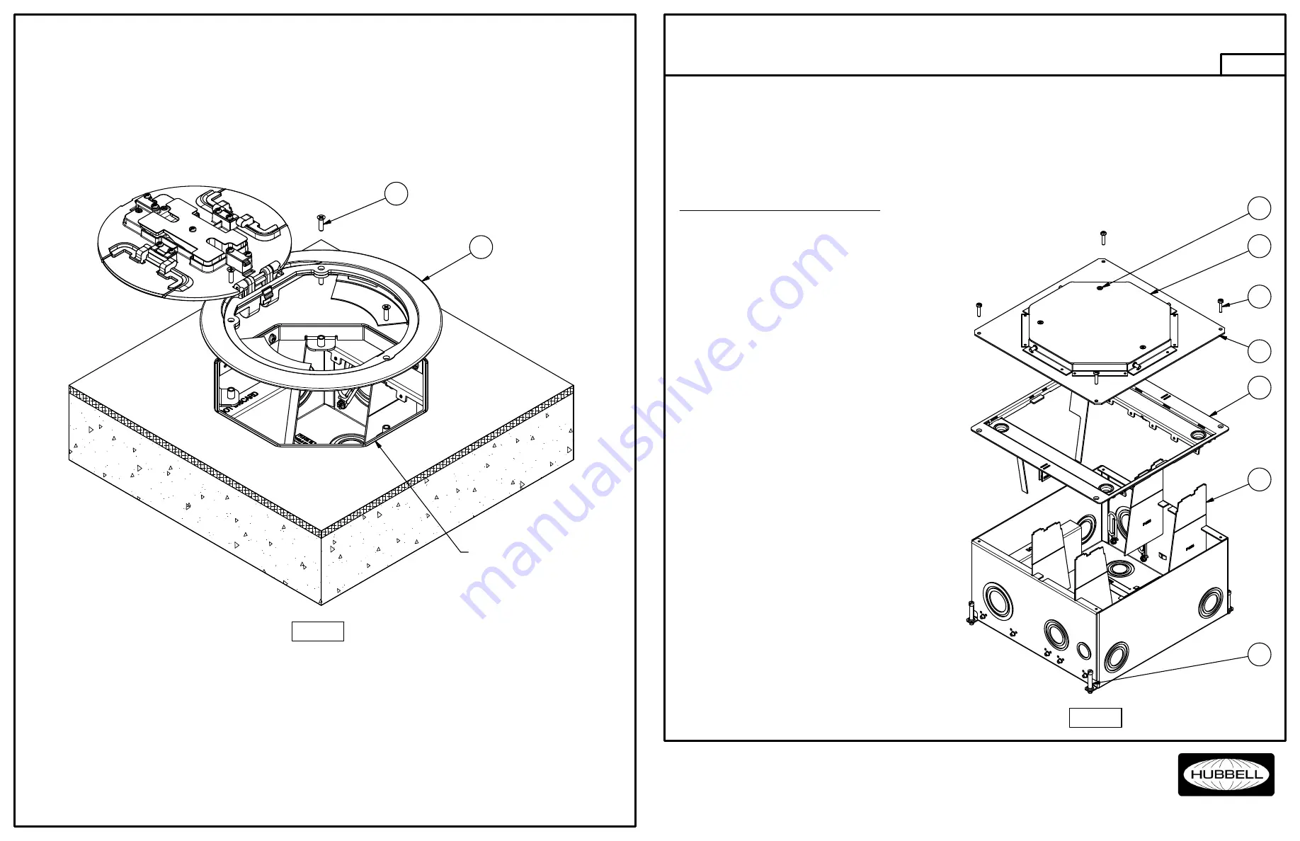 Hubbel CFB10G55R Installation Instructions Manual Download Page 1