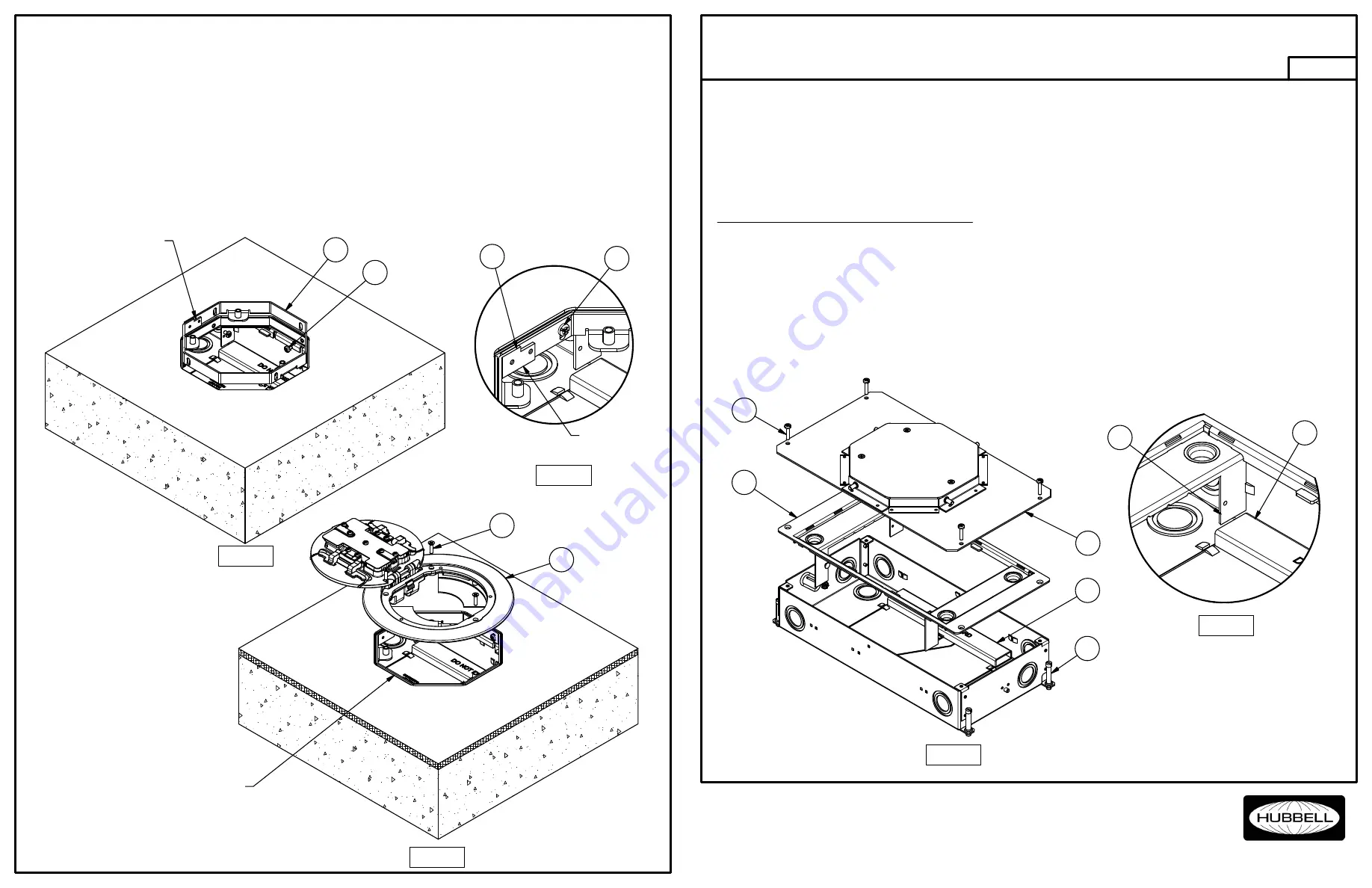 Hubbell CFB2G25R Installation Instructions Manual Download Page 1