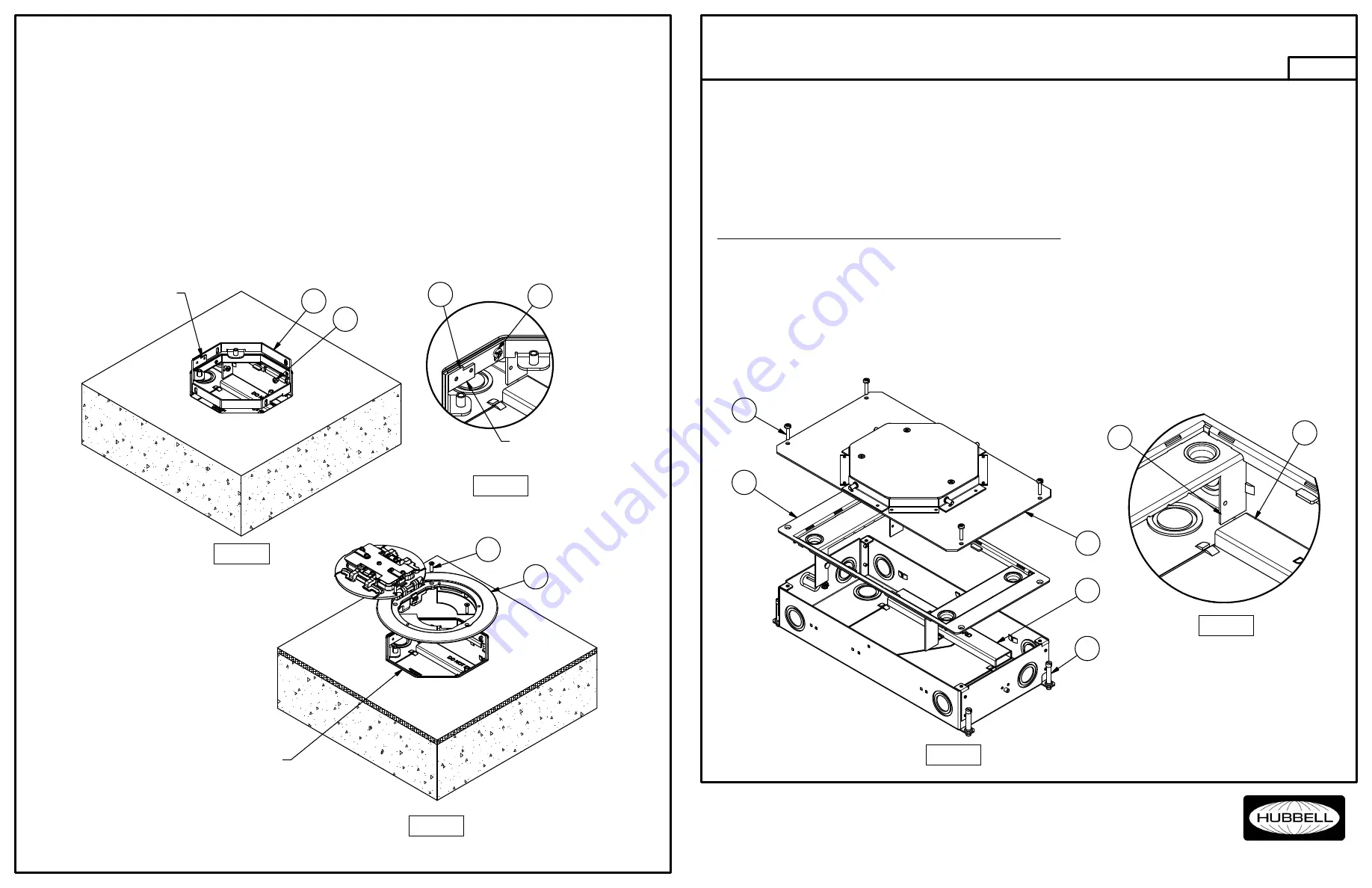 Hubbell CFB2G25R Installation Instructions Manual Download Page 3