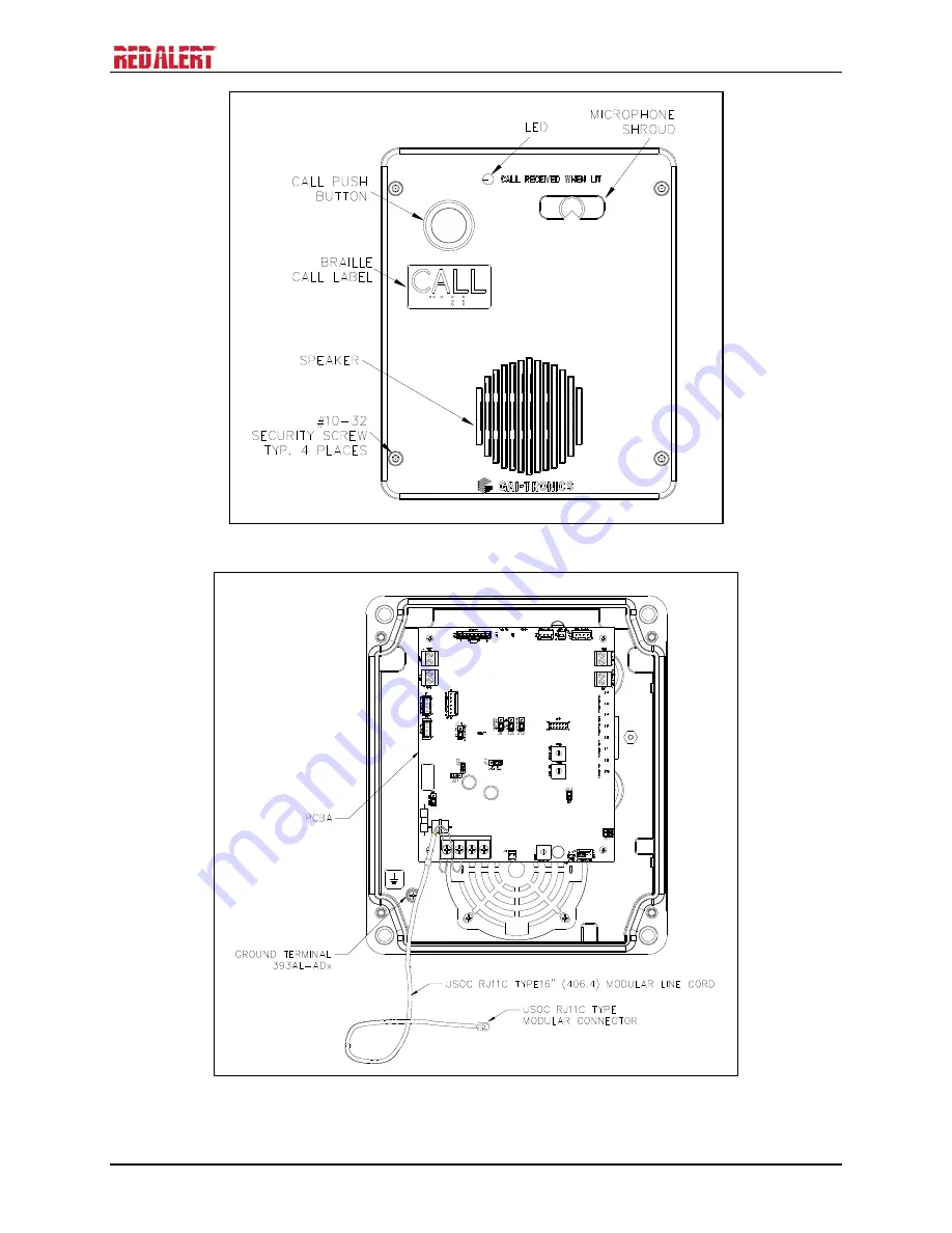 Hubbell GAI-Tronics RED ALERT 393-001AD Manual Download Page 10