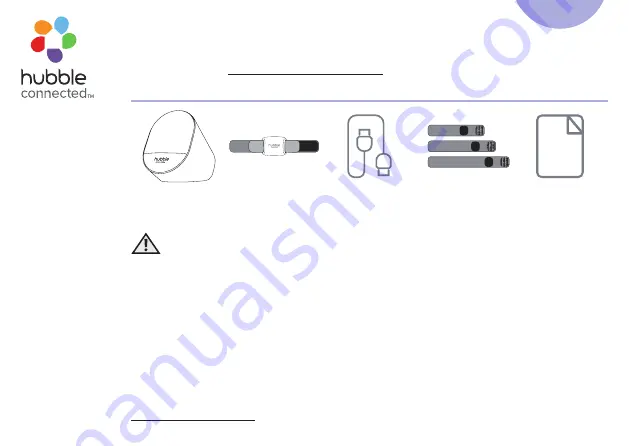 Hubble Guardian+ HCSGUARDIANX Quick Start Manual Download Page 1