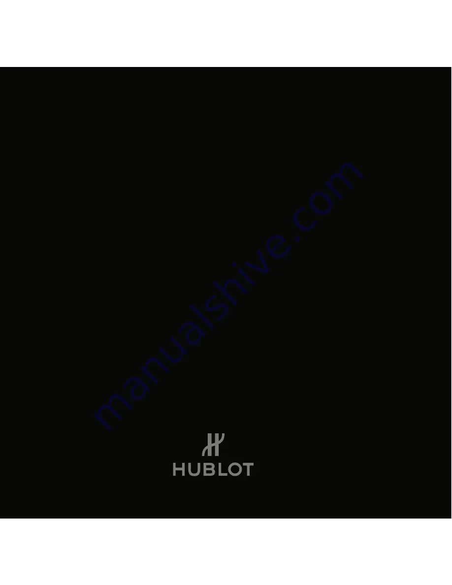 Hublot BigBang Instruction Manual Download Page 1