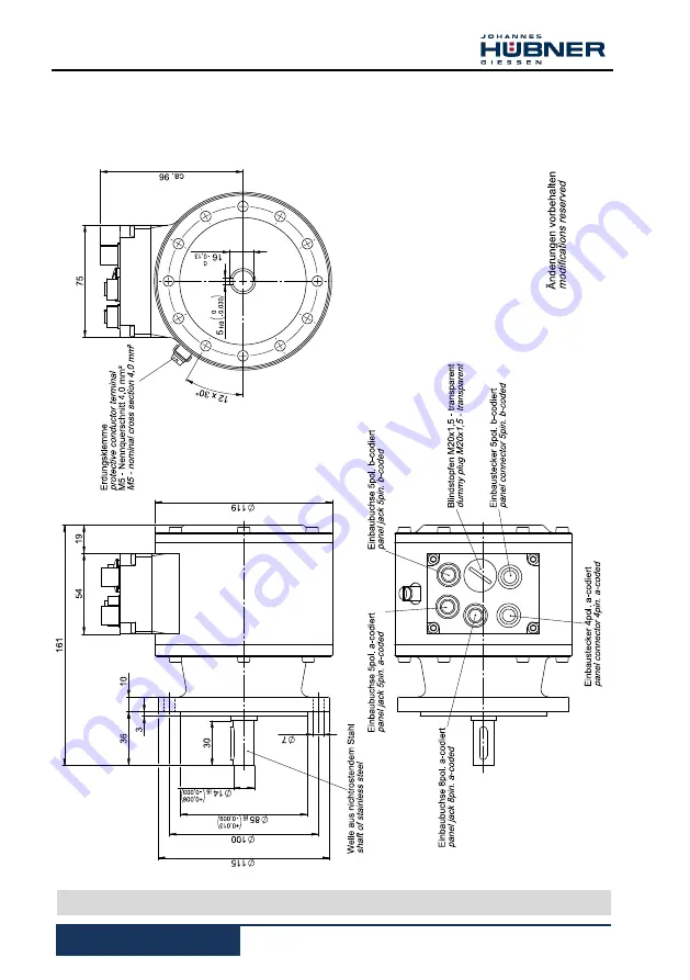 Hubner AMP 41 Operating And Assembly Instructions Manual Download Page 100