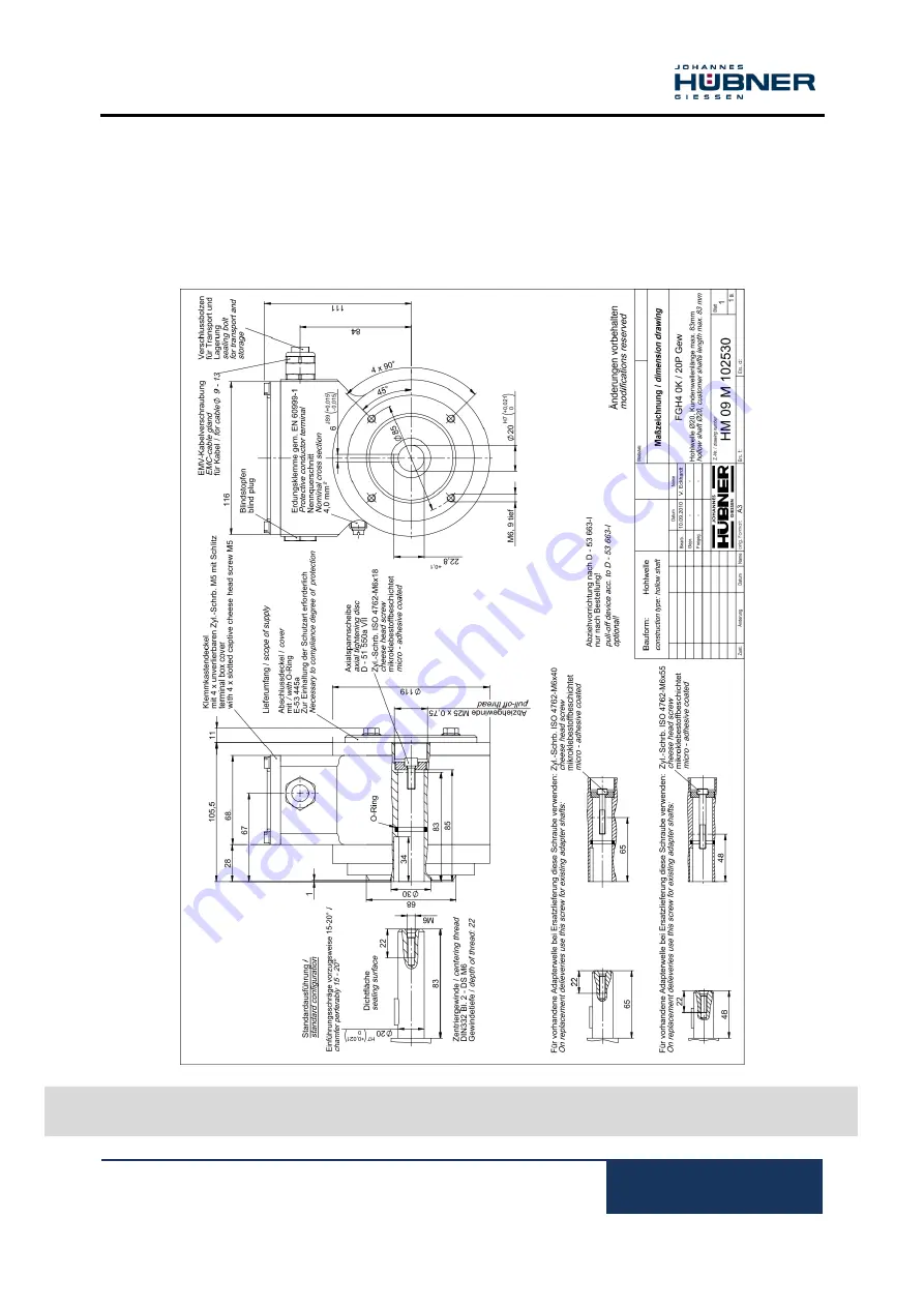 Hubner FGH 40 Series Operating And Assembly Instructions Manual Download Page 25