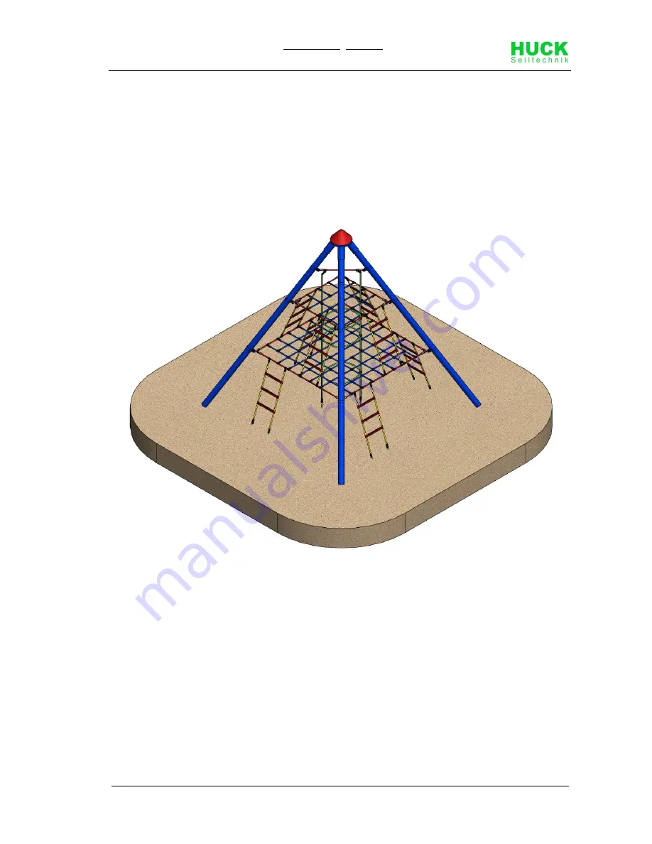 HUCK Seiltechnik Midi Climbing Teepee Installation Instructions Manual Download Page 1