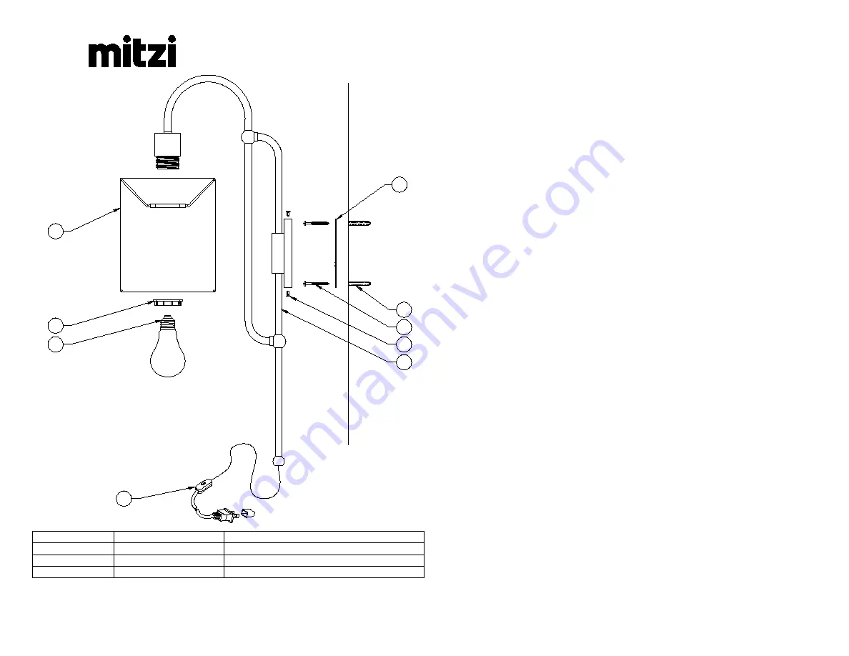 HUDSON VALLEY LIGHTING mitzi CAROLINE HL641201 Installation Instructions Download Page 2