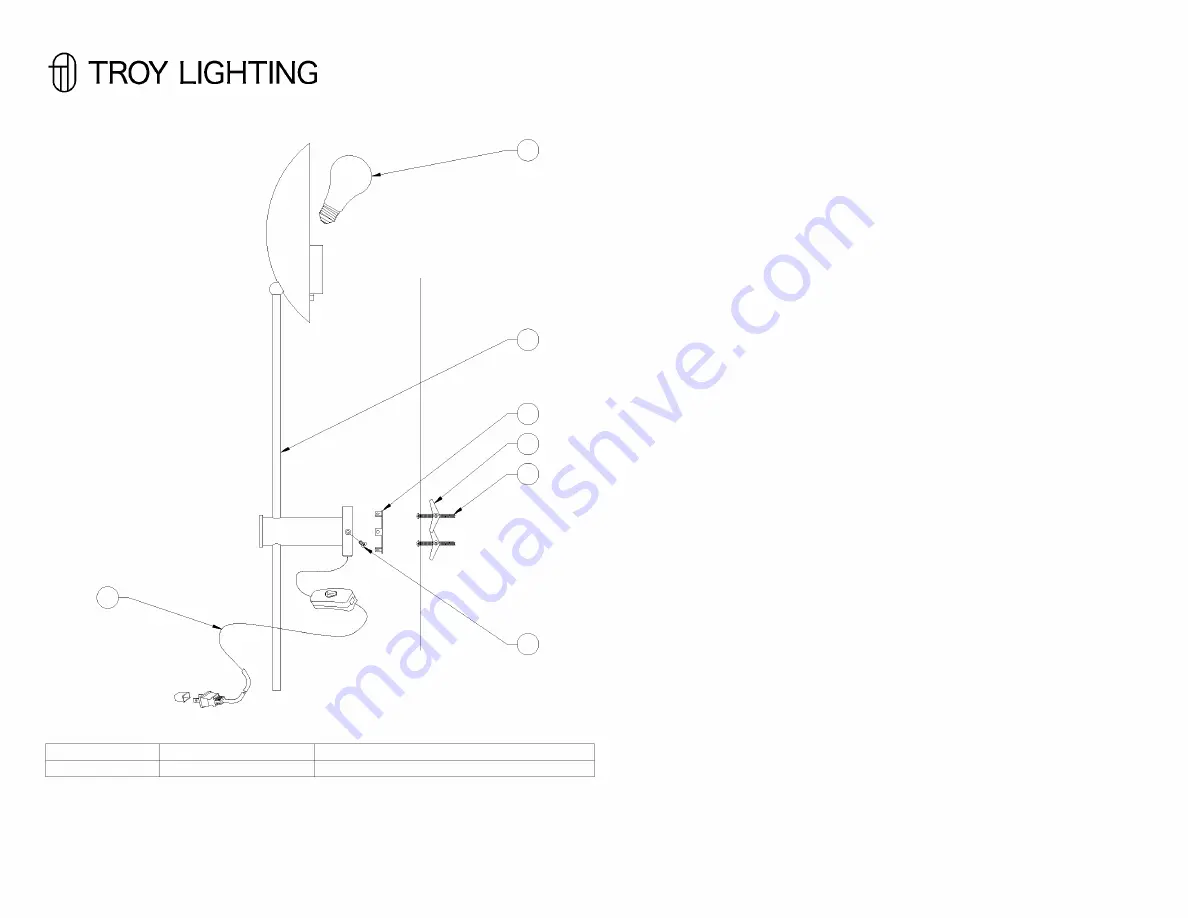 HUDSON VALLEY LIGHTING TROY LIGHTING LEIF PTL8132 Скачать руководство пользователя страница 2