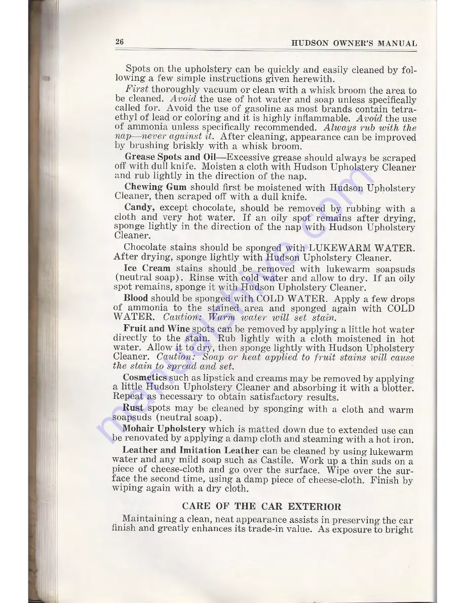 Hudson 1941 Big Boy Business Owner'S Manual Download Page 28