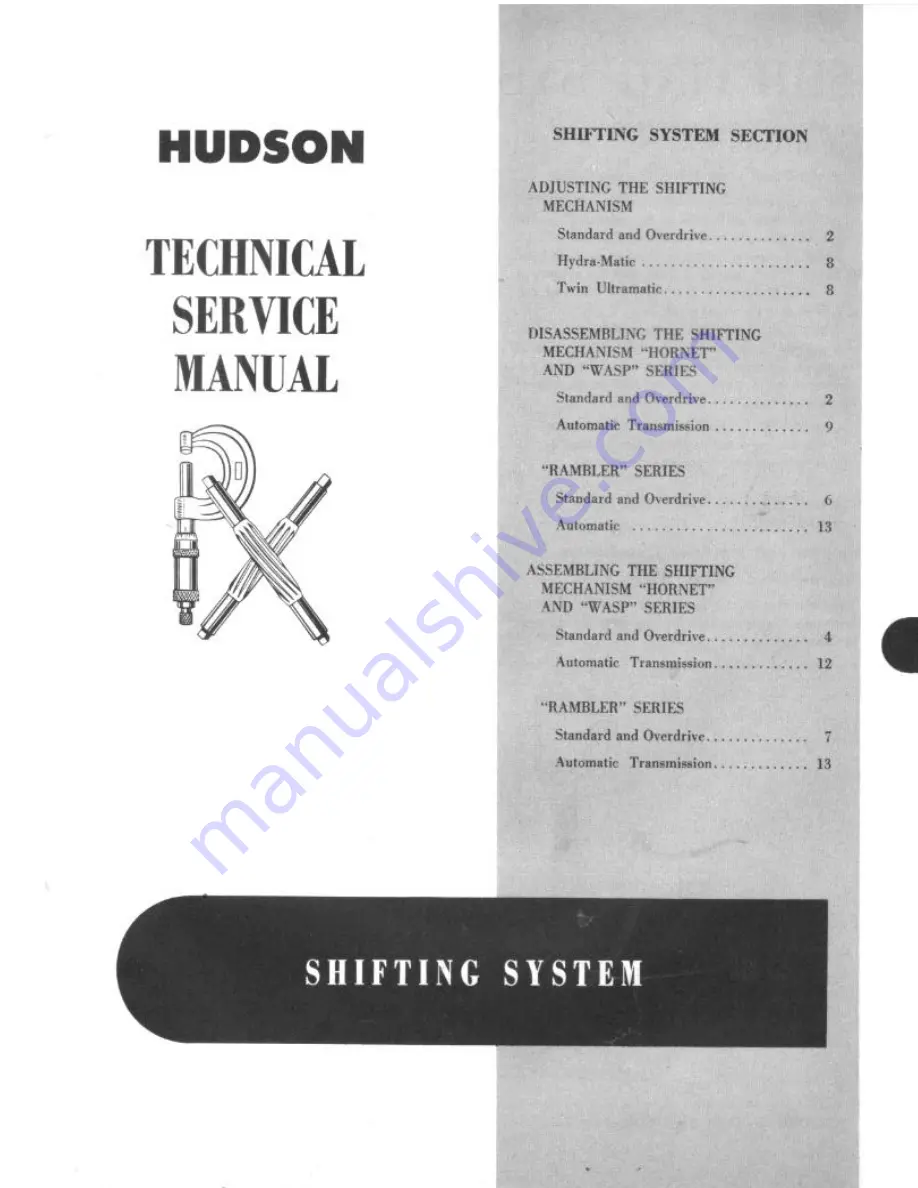 Hudson 1955 Rambler Technical & Service Manual Download Page 165