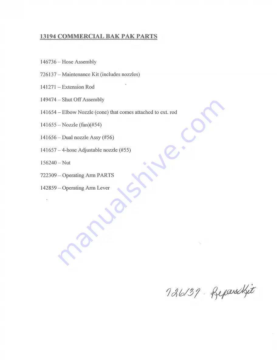 Hudson Bak-Pak 13194 Product Instructions Download Page 10