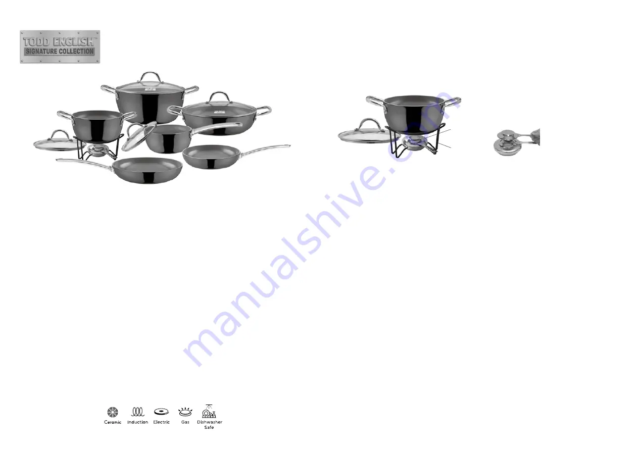 Hudson TODD ENGLISH 12PC COOKWARE SET Скачать руководство пользователя страница 2