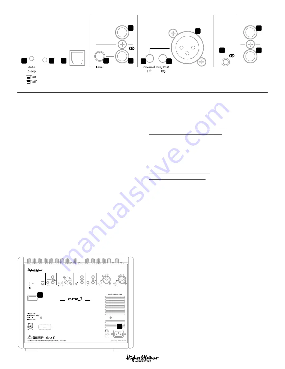 Hughes & Kettner Acoustics era 1 Скачать руководство пользователя страница 6