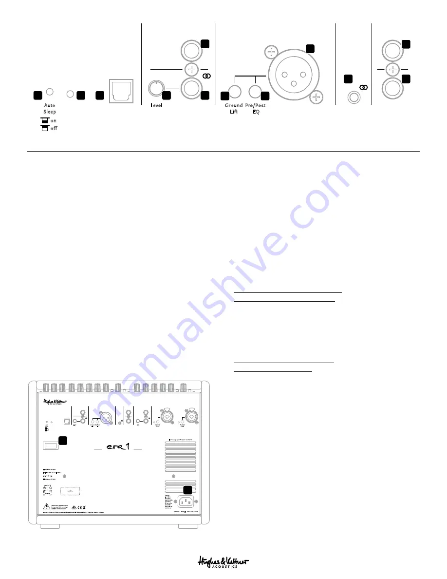 Hughes & Kettner Acoustics era 1 Скачать руководство пользователя страница 14