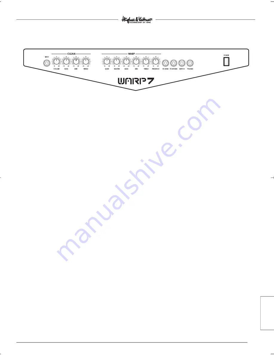 Hughes & Kettner WARP7 Manual Download Page 7