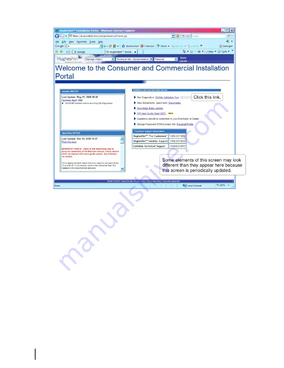 Hughes Network Systems HN9000 Installation Manual Download Page 62