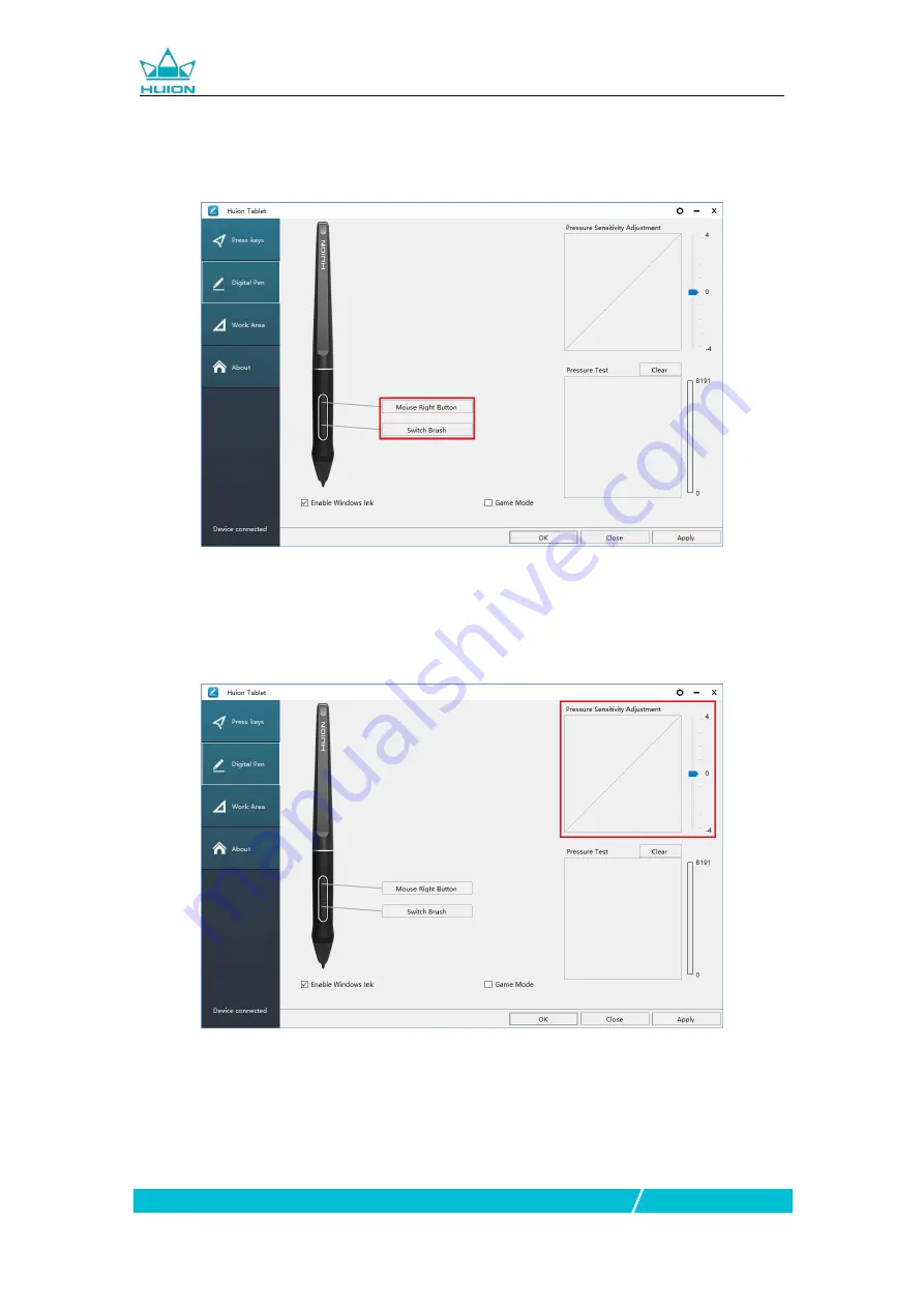 Huion GS1331 User Manual Download Page 15