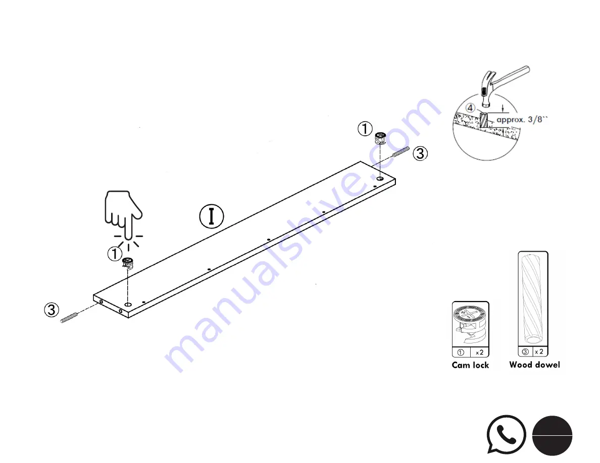 Huisen Furniture BH16-084-599-02-ESPRESSO Manual Download Page 11