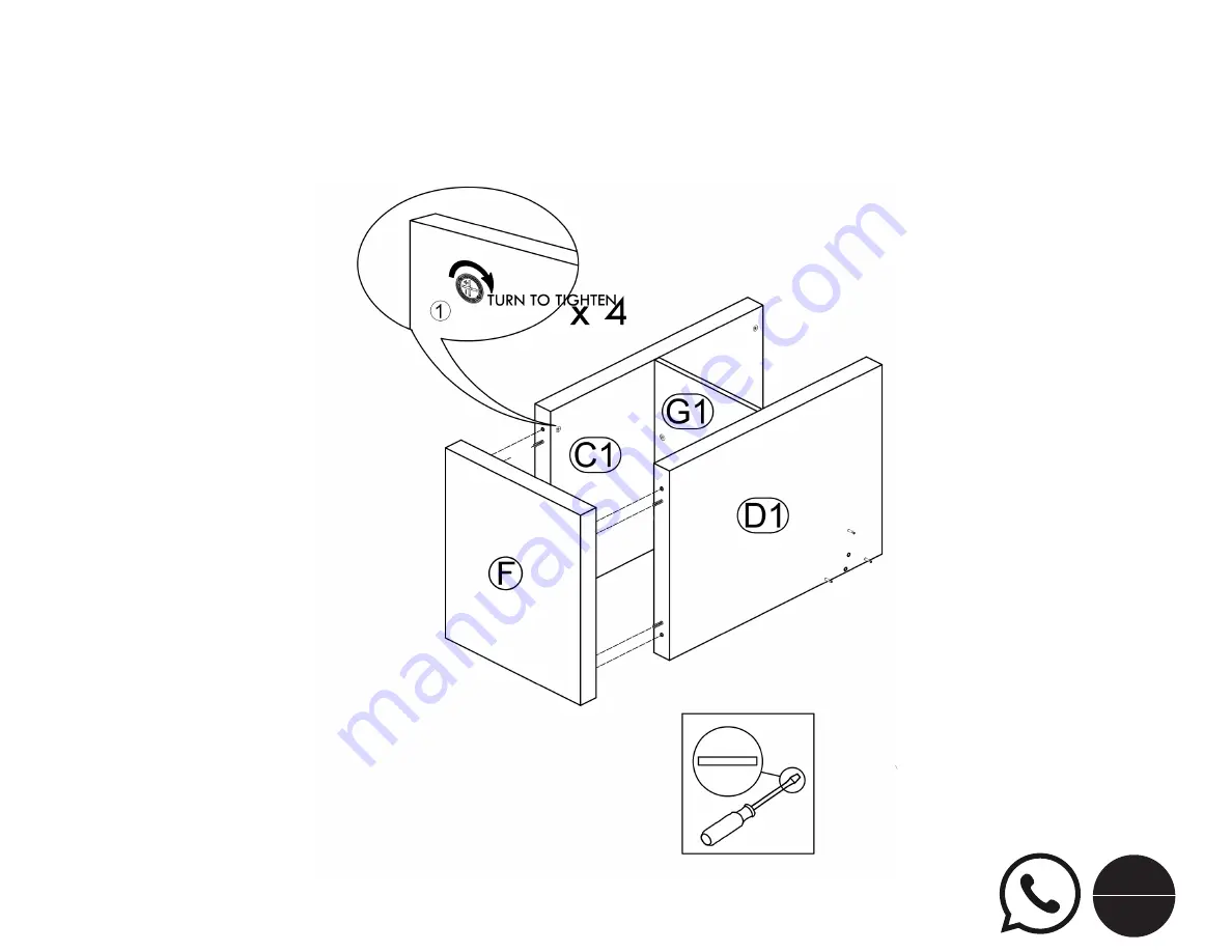 Huisen Furniture BH16-084-599-02-ESPRESSO Скачать руководство пользователя страница 15