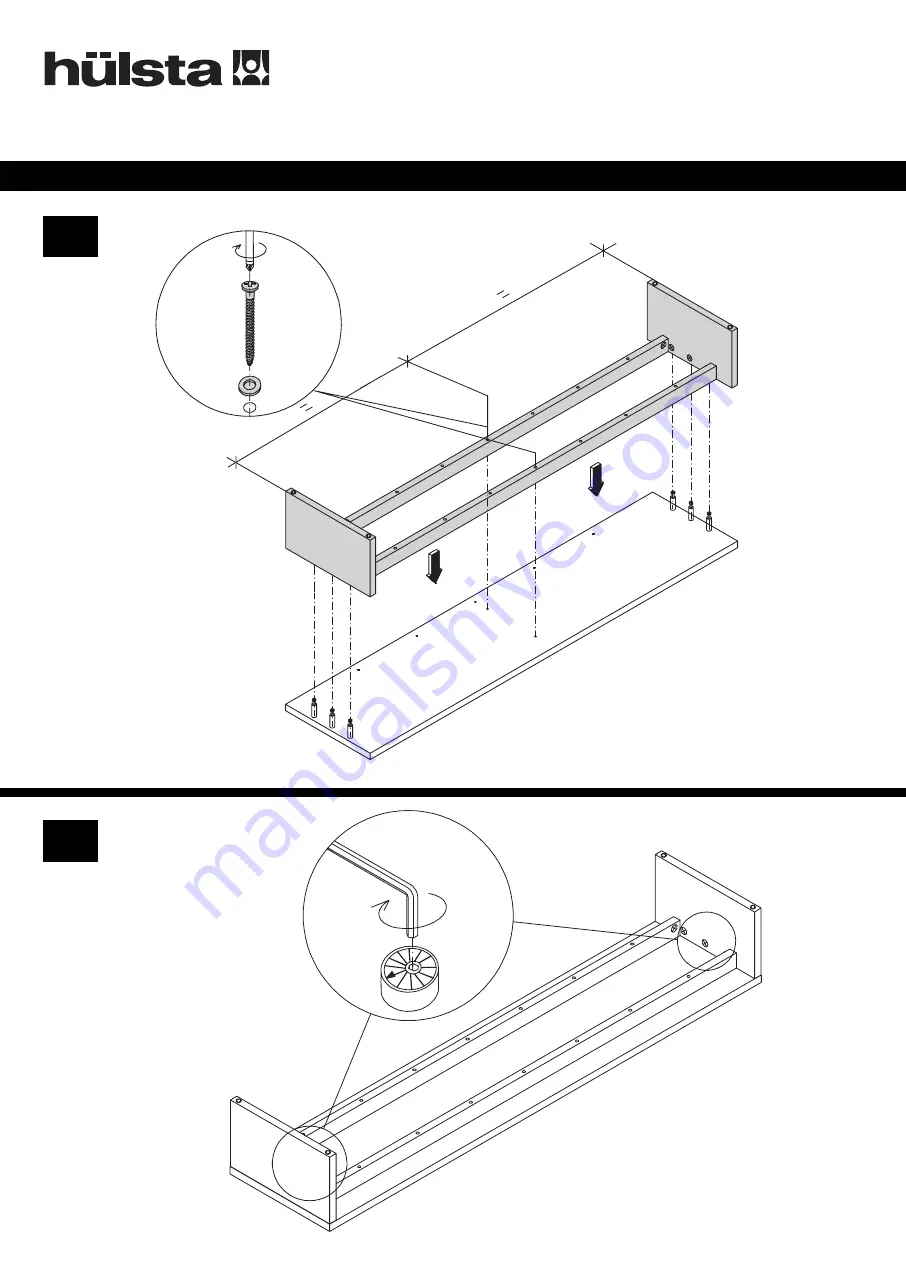 Hülsta Bank D15 Assembly Instruction Manual Download Page 7