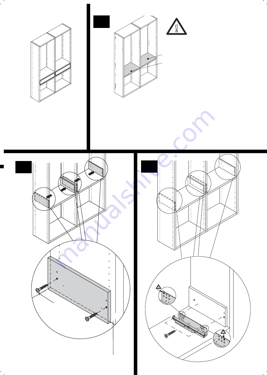 Hülsta now! time Push to Open Drawer Assembly Instruction Manual Download Page 5