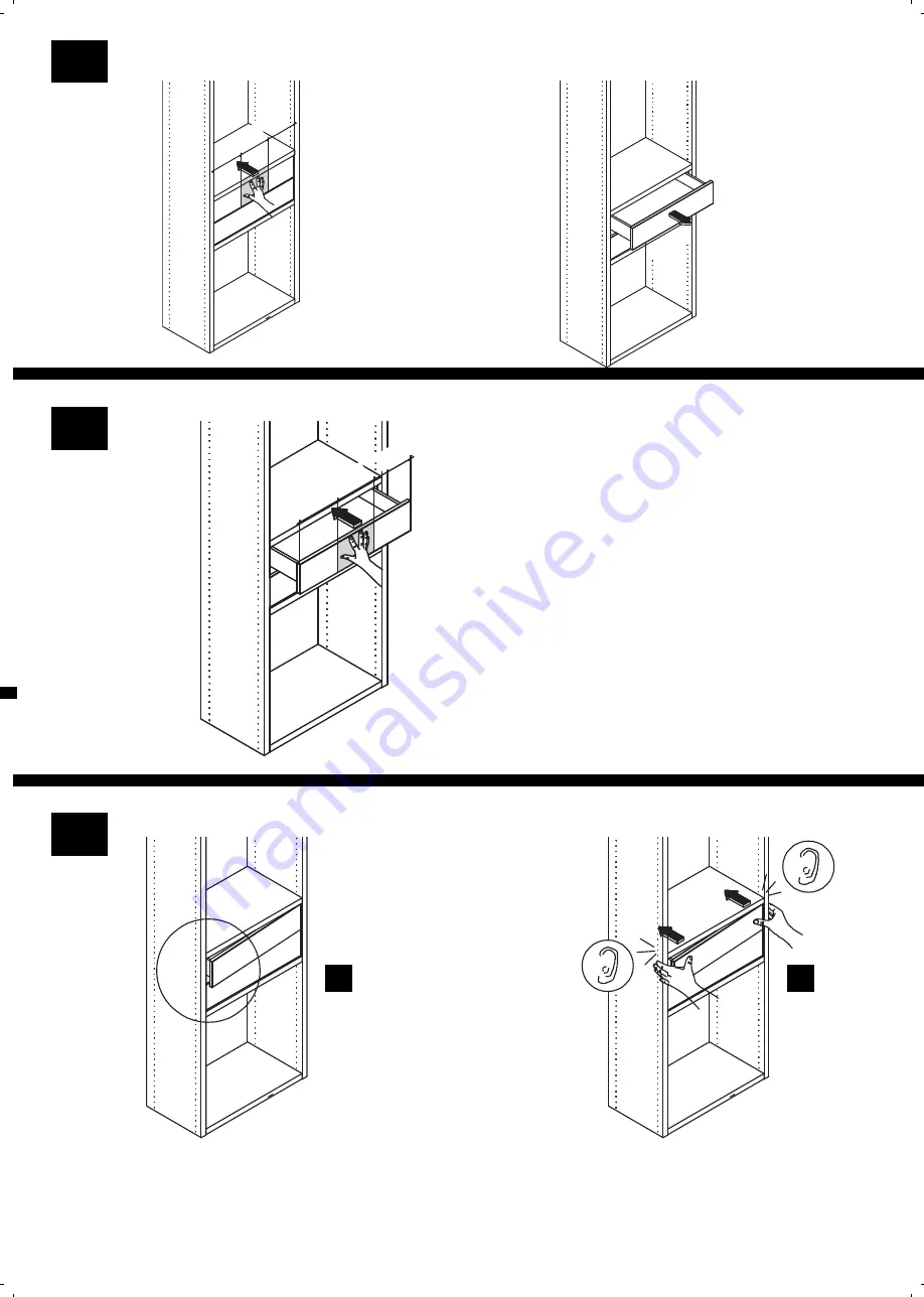 Hülsta now! time Push to Open Drawer Assembly Instruction Manual Download Page 9