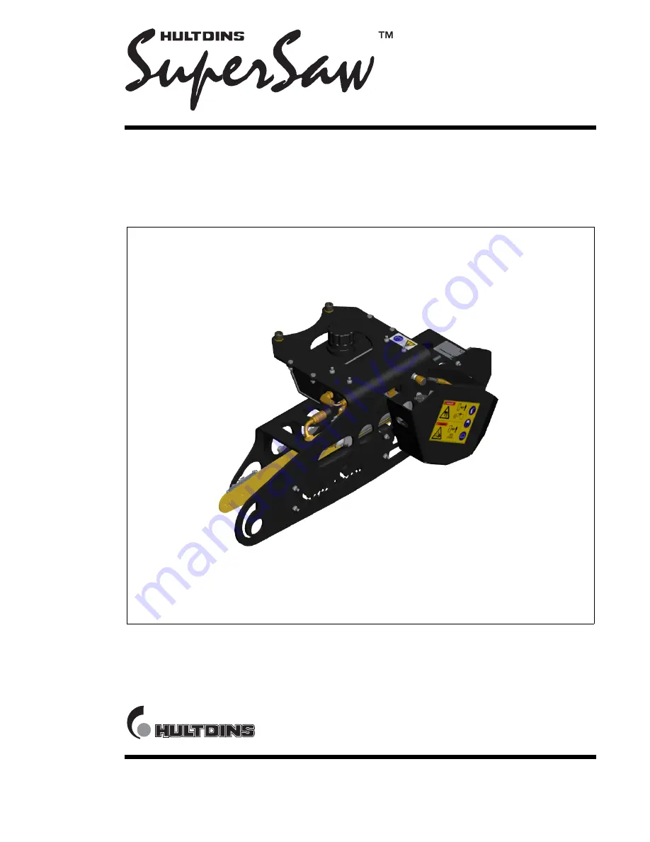 HULTDINS SuperSaw 350E Installation Manual Download Page 1