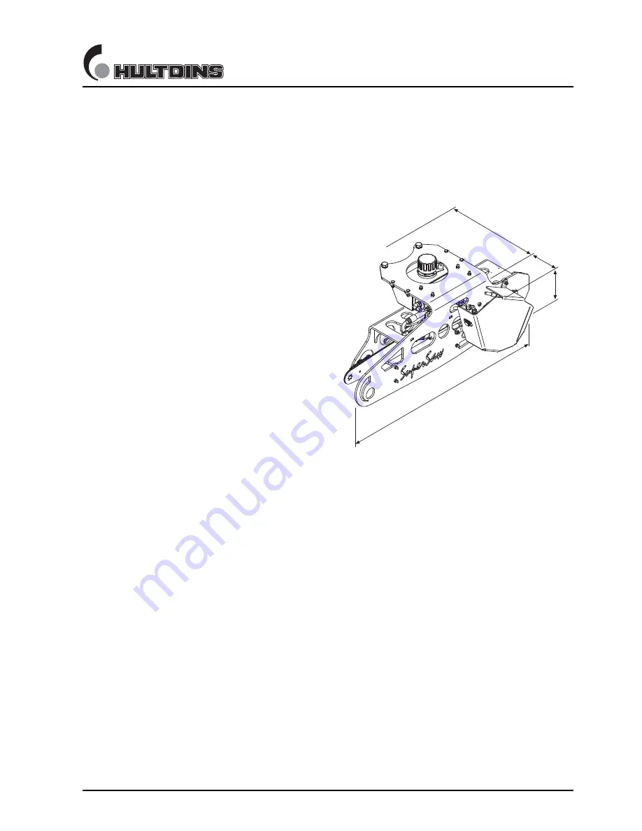 HULTDINS SuperSaw 350E Installation Manual Download Page 13