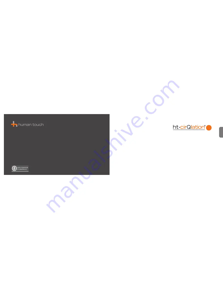 Human Touch CirQlation 2 Use & Care Manual Download Page 8
