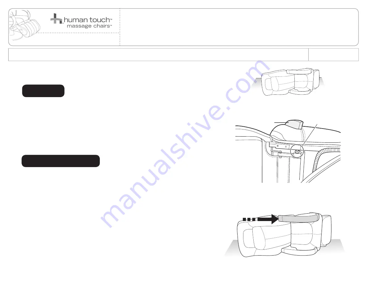 Human Touch HT-270 Replacing An Armrest Download Page 1