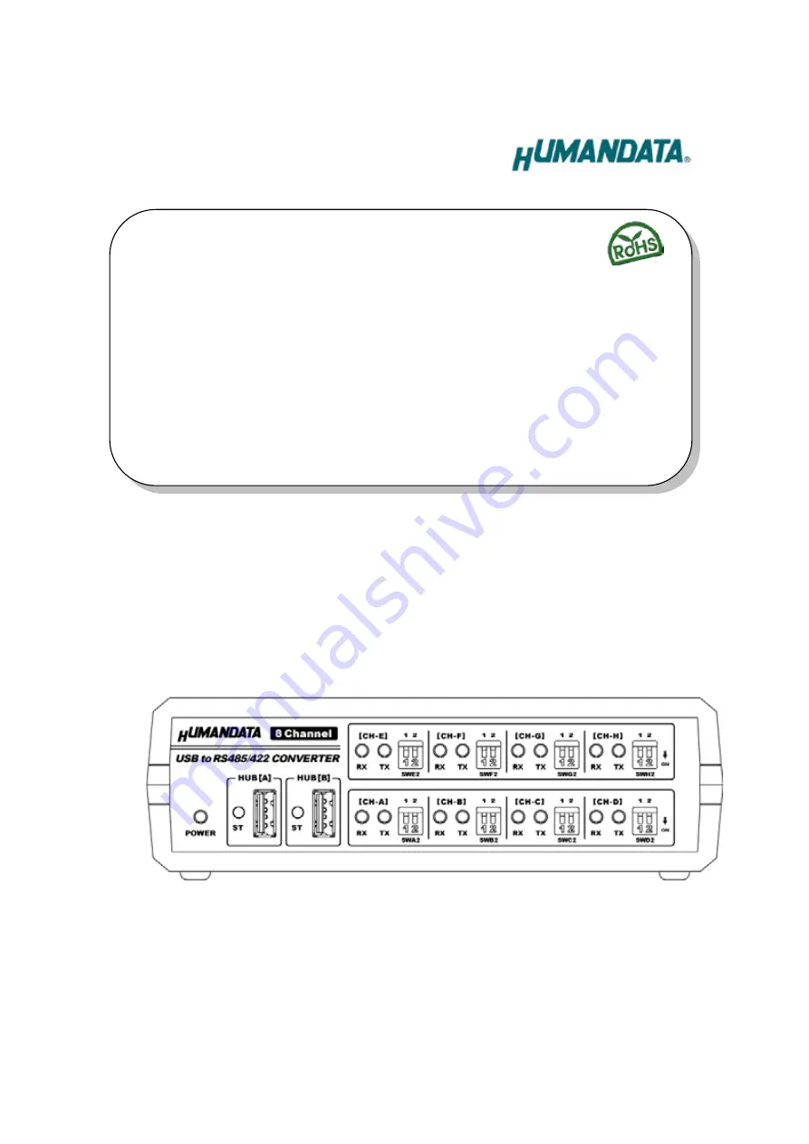 Humandata USB-402 Скачать руководство пользователя страница 1