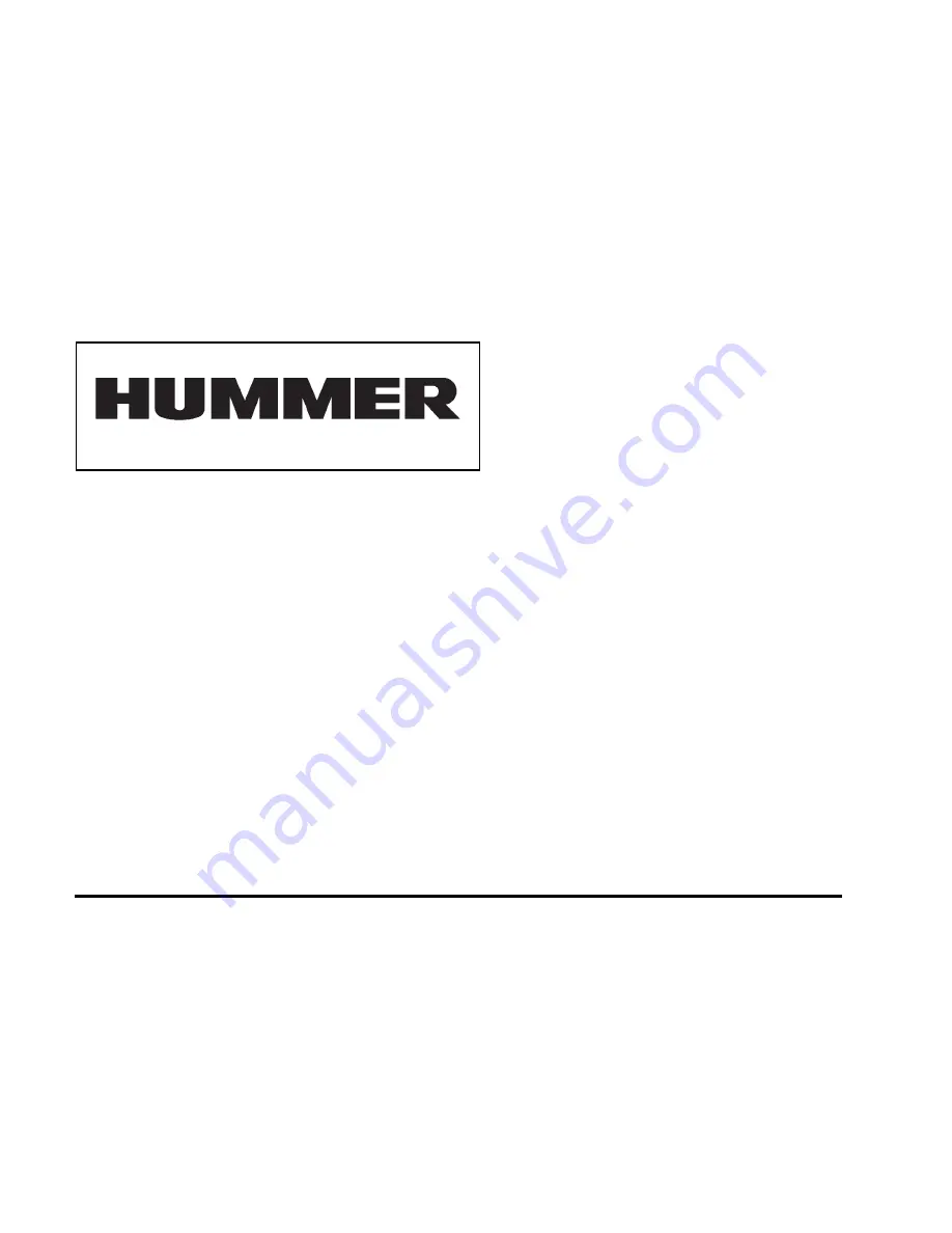 Hummer H2 2010 Owner'S Manual Download Page 3