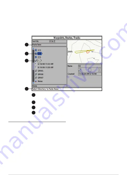 Humminbird waypoint Operation Manual Download Page 38