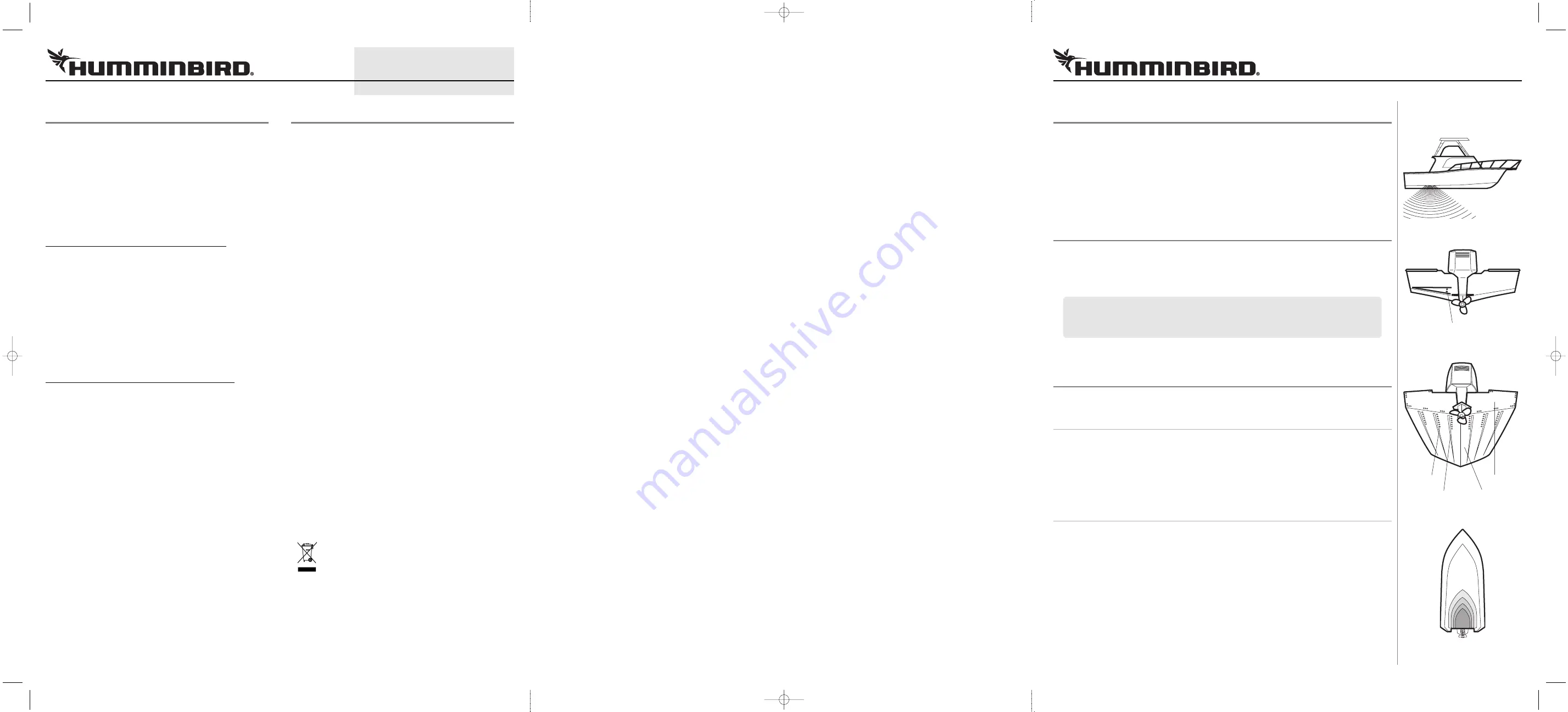 Humminbird XTH 9 DB 74 P Manual Download Page 1