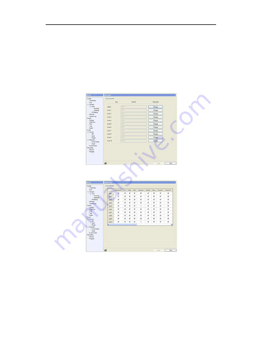 Hunt Electronic HVRM-T1600M Скачать руководство пользователя страница 113